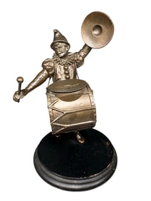 Marching Performer with Drums and Cymbals - Coppered Lead Bank