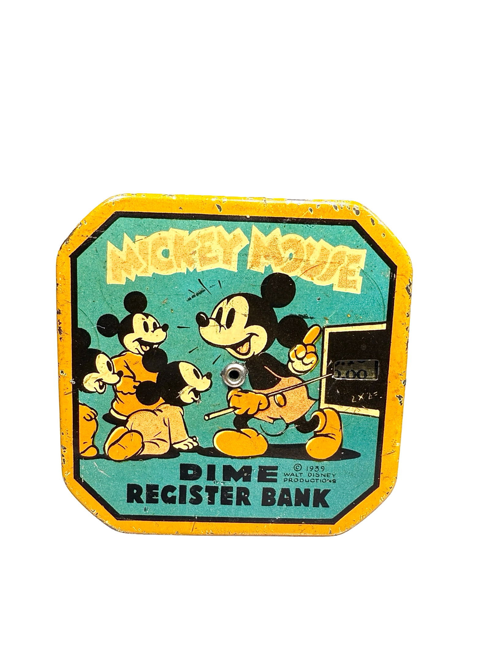 Mickey Mouse Dime Register Bank - Rare (1 of 6)