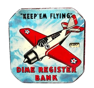 Keep 'Em Flying - Dime Register Bank