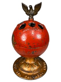 Eagle on Globe with Bell - Iron Bank