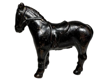 Small Saddle Horse - Cast Iron Bank - Rare Paint Color