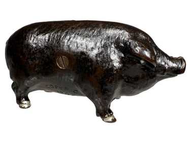 "I Made Chicago Famous" Pig - Cast Iron Bank