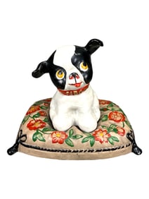 Fido Seated on Pillow - Cast Iron Bank