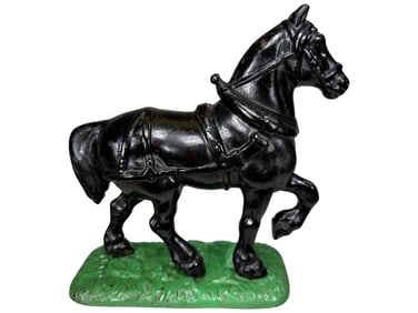 Work Horse on Base - Cast Iron Bank