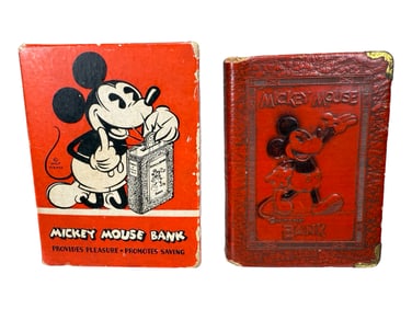 Mickey Mouse Book Bank with Box