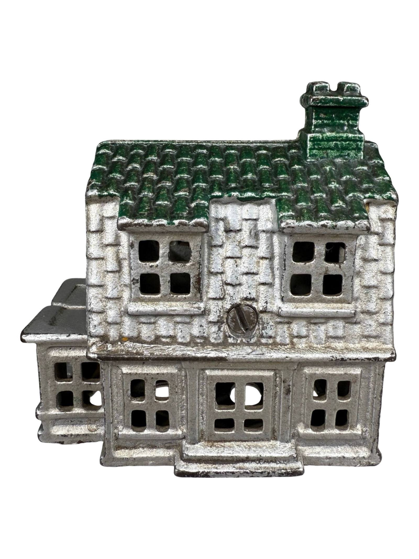 Large Colonial House - Cast Iron Bank (1 of 6)