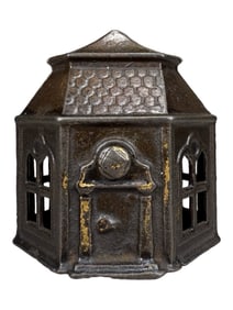 Six - Sided Building - Cast Iron Bank