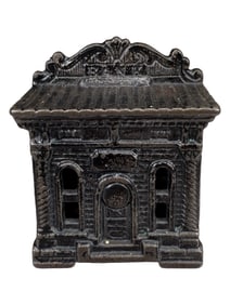 Small Ebony "1876" - Cast Iron Bank