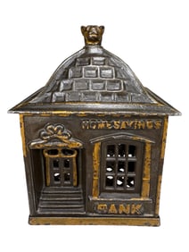 Home Savings Bank with Bear Cub Finial