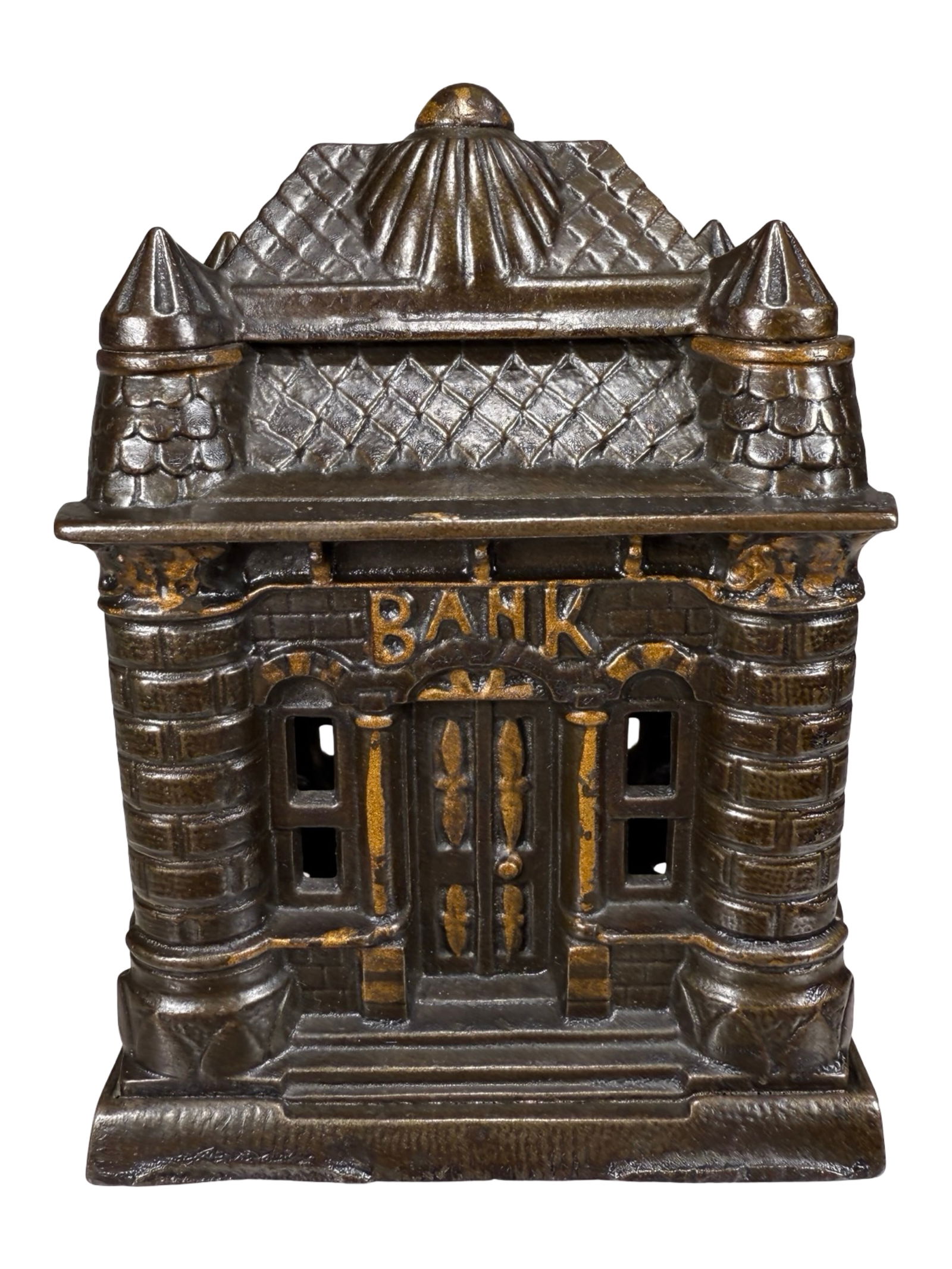 Four Tower Building - Cast Iron Bank (1 of 6)
