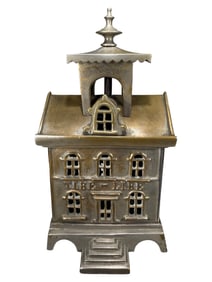 Silvered Brass Tire-Lire Bank