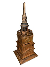 Independence Hall Tower Bank - Desirable Copper Painted Version