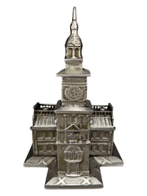 Small Independence Hall Bank - Exceedingly Scarce Nickel Finish