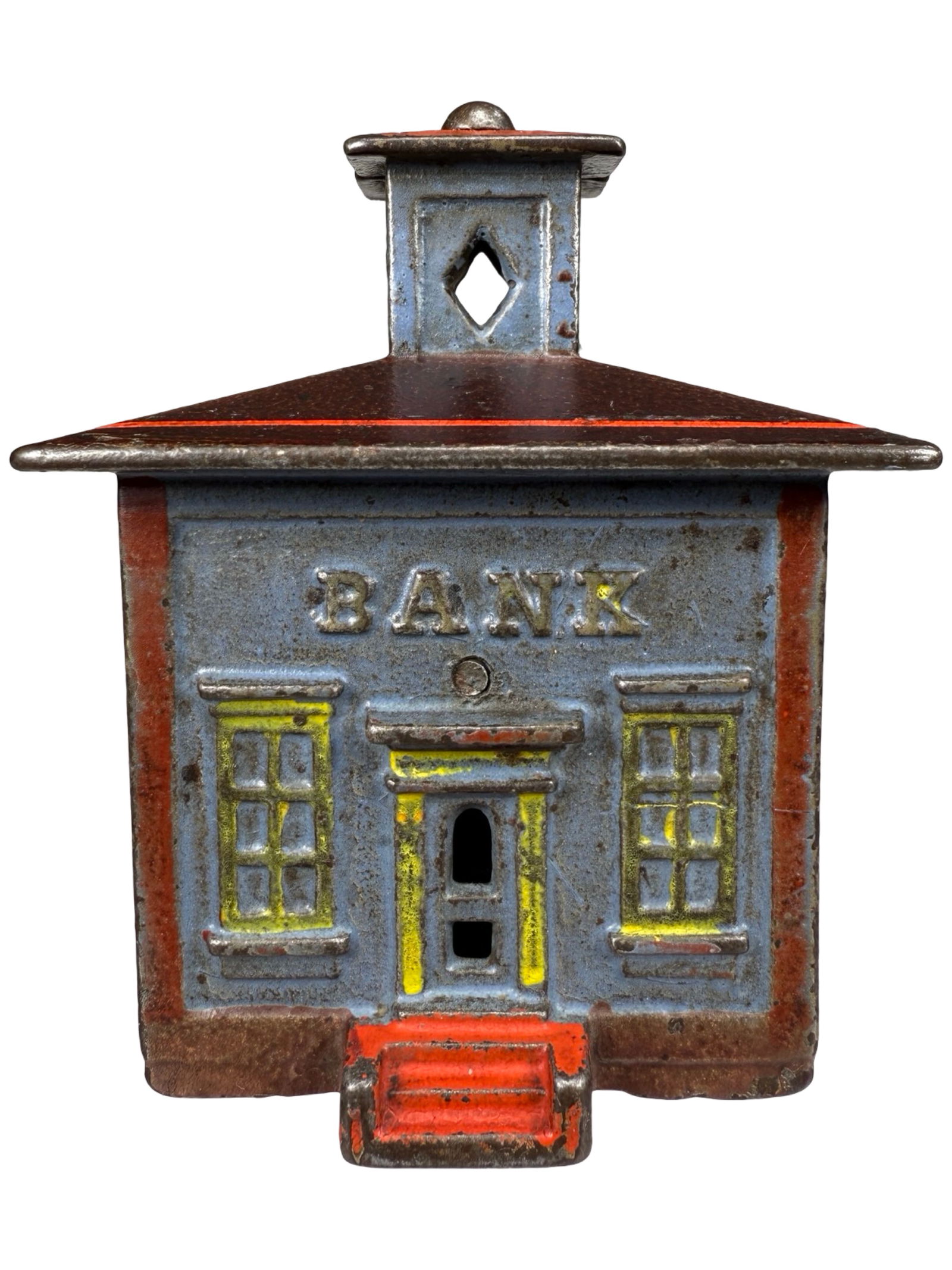 Medium Painted Cupola Bank - Finished in Very Scarce Colors (1 of 6)