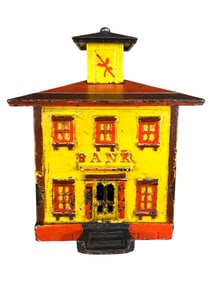 Large Cupola Bank - Yellow, Red, Brown & Blue