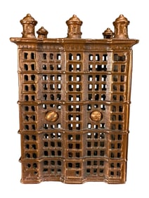 Large Skyscraper - Six Turrets - Extremely Rare Electroplated Finish