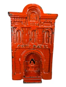 City Bank with Teller - Rare Polychrome Example