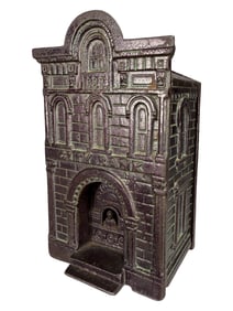 City Bank with Teller with Black Japanned Finish