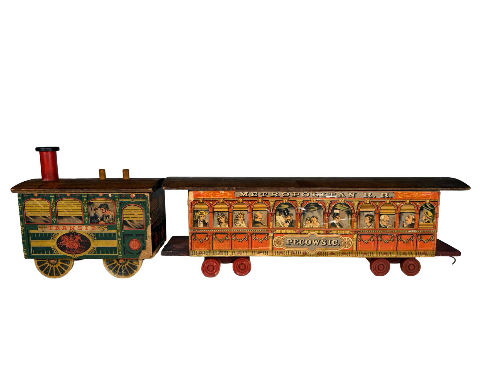 Transit Incline Engine - Paper Litho Toy Auction