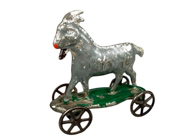 Small Gray Goat Platform Toy