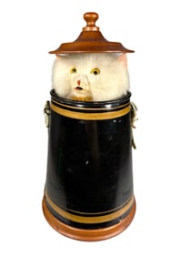 Rare Mechanical "Peek-A-Boo" Toy - The Mischievous Cat in the Milk Pail