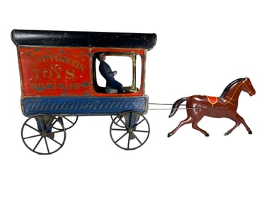 Fancy Goods - Toys & Notions - Enclosed Commercial Delivery Wagon