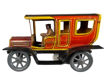 Chauffeured Limousine Finished in Red, Yellow & Black