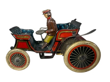 Early Mechanical Vis-a-Vis Auto - Unusual Pivoting Wheel Movement