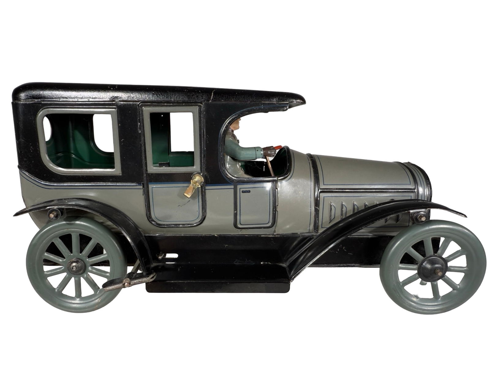 Two-Tone Gray and Black Limousine (1 of 9)