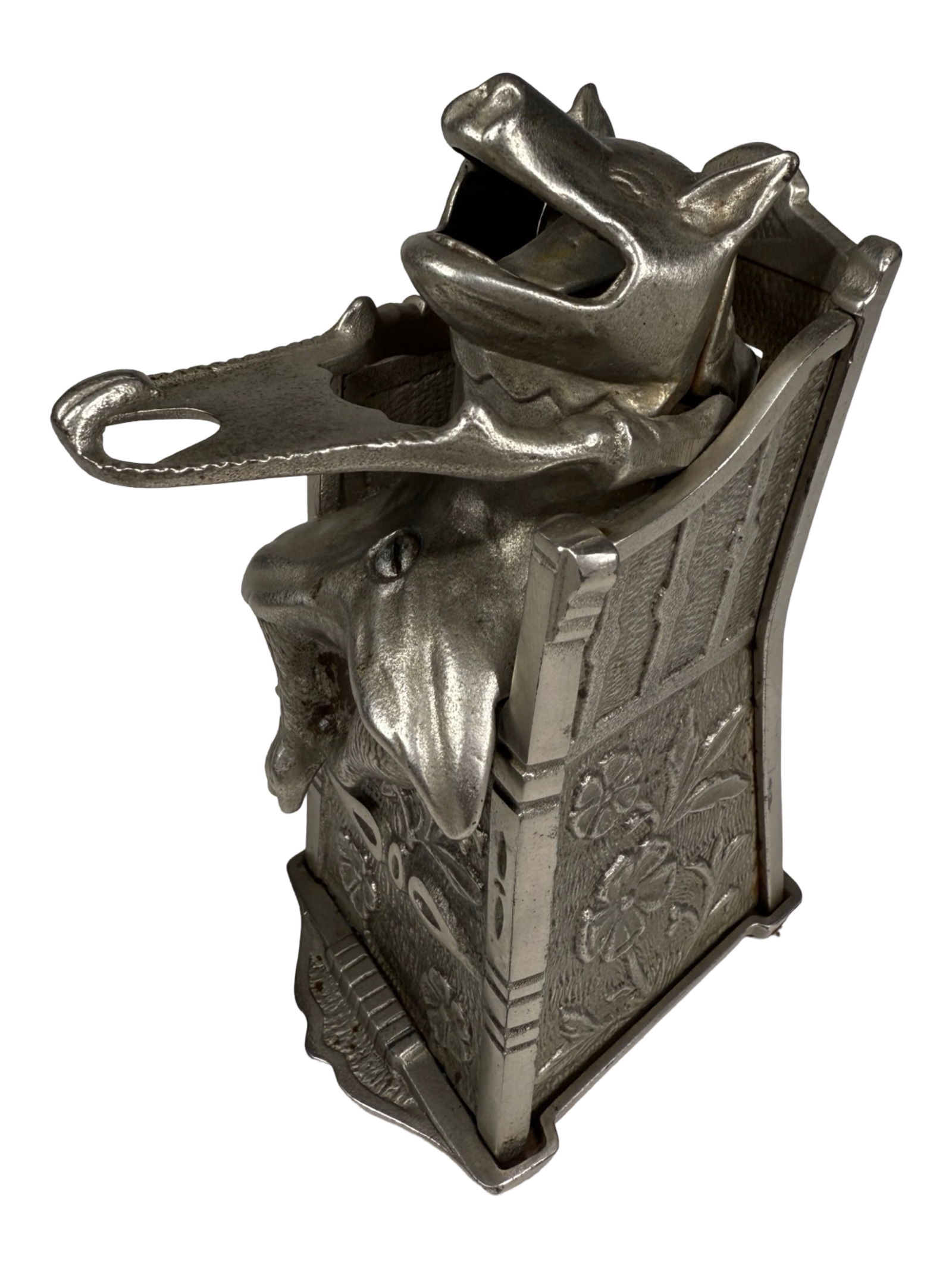 Pig in the Highchair - Cast Iron Mechanical Bank (1 of 7)