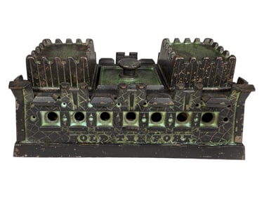 Hold the Fort - Rare Cast Iron Desk Set