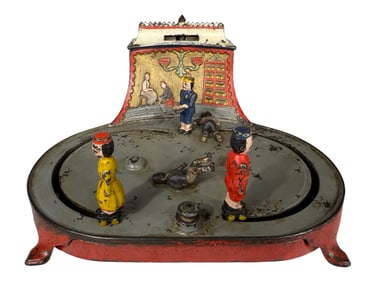 The Roller Skating - Cast Iron Mechanical Bank