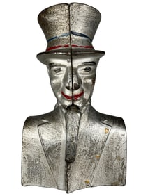 Uncle Sam Bust - Cast Iron Mechanical Bank
