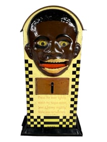 Conventional Minstrel - Tin Mechanical Bank