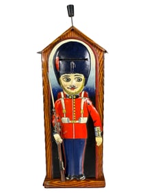 Sentry in Guardhouse - Tin Mechanical Bank