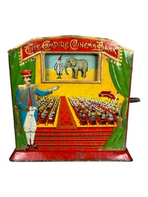 The Empire Cinema - Rare Tin Mechanical Bank