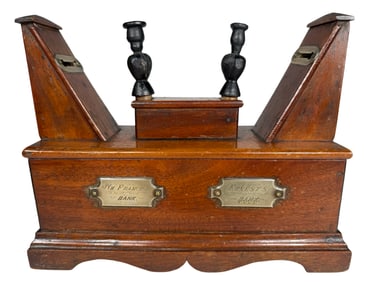 Handmade Folk Art Sentry Bank