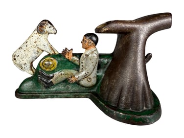 Butting Ram - Cast Iron Mechanical Bank