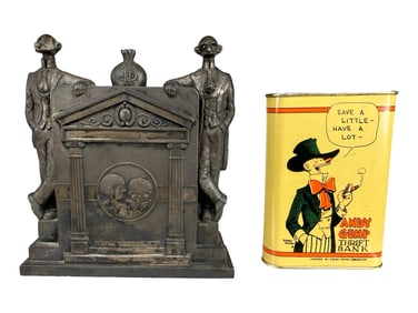 Andy Gump Savings Bank with Tin Insert