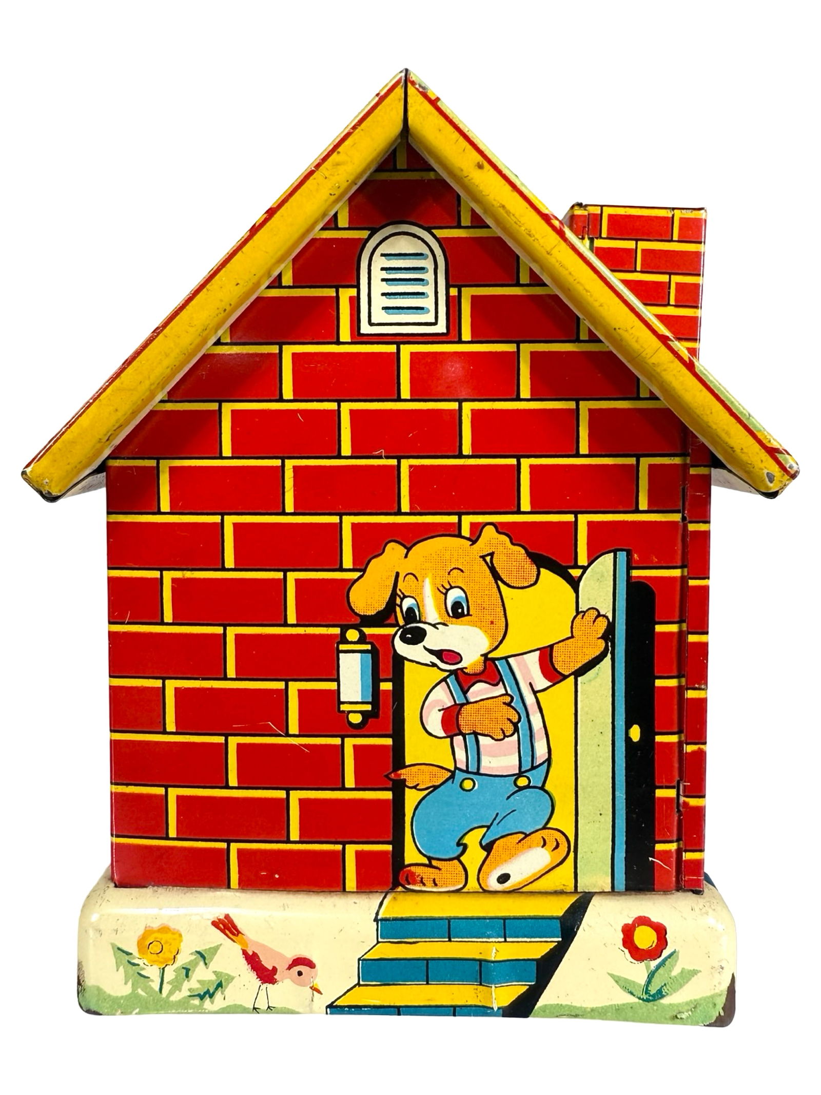 Tin Schoolhouse with Dog Bank (1 of 6)