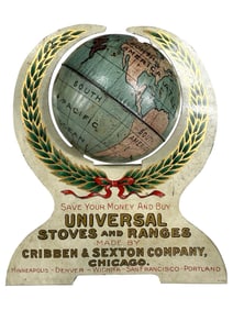 Universal Stoves and Ranges - Tin Globe Bank