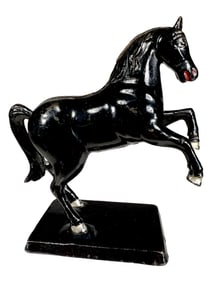 Prancing Horse on Base - Cast Iron Bank