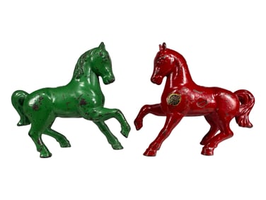 Two Prancing Horse - Cast Iron Banks