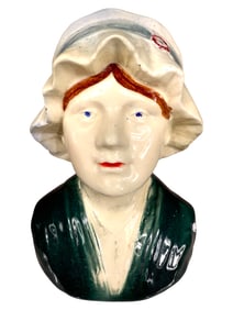 Large Woman Ceramic Bust Bank