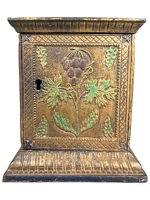 Floral Safe - Cast Iron Bank