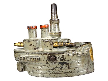 Battleship Oregon - Large - Cast Iron Bank