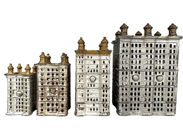 Set of Skyscraper - Cast Iron Banks
