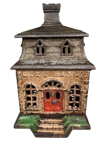 City Bank with Chimney - Cast Iron