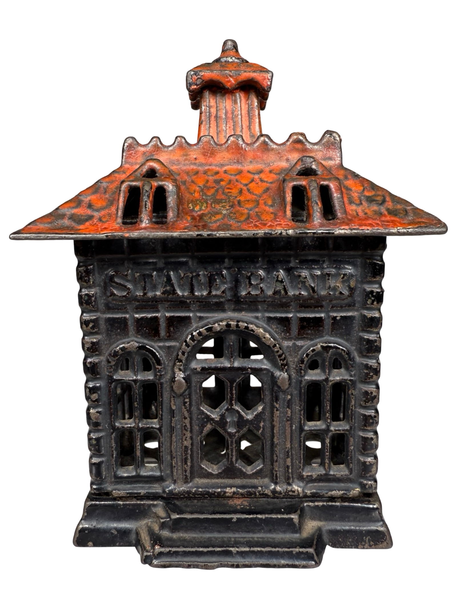 State Bank Ebony with Red Roof & Solid Door (1 of 6)