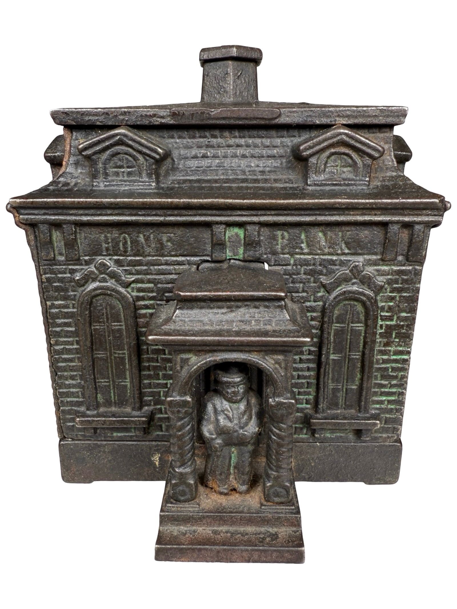 Home Bank with Figure - Cast Iron (1 of 6)